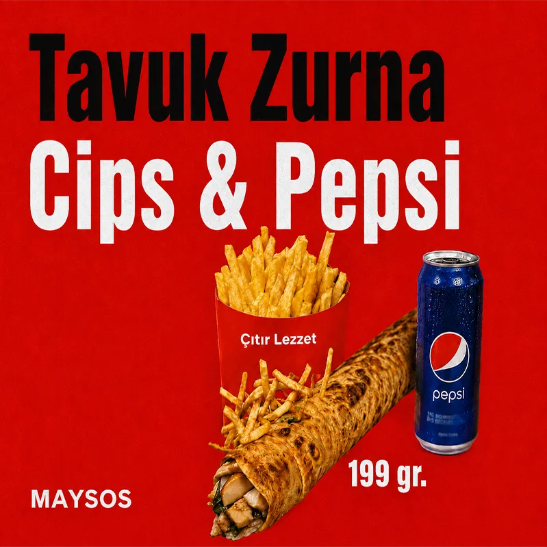 Tavuk Zurna Cips & Pepsi