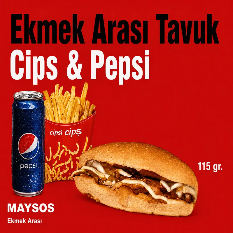 Ekmek Arası Tavuk Cips & Pepsi
