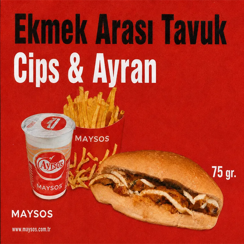 Ekmek Arası Tavuk Cips & Ayran